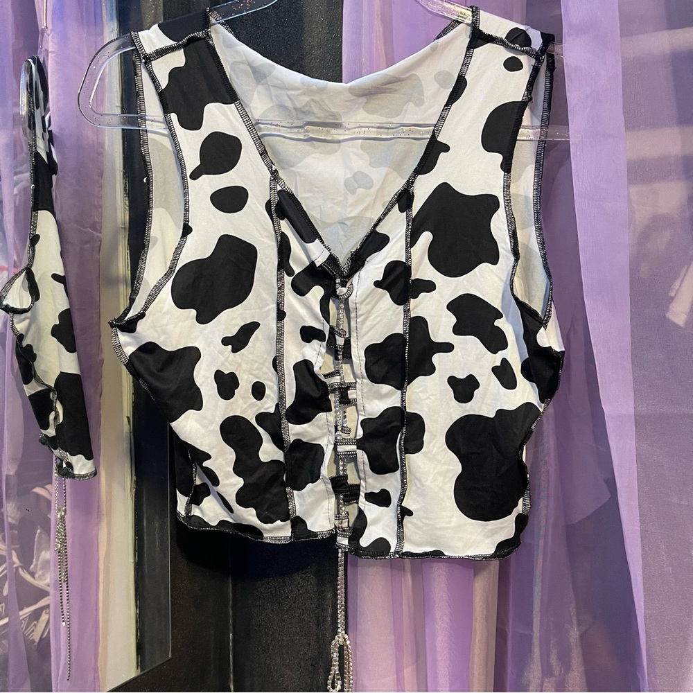 Cow Print Top